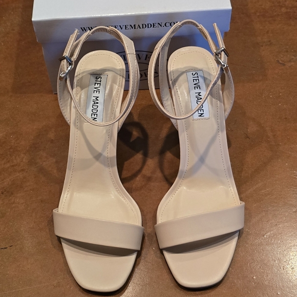 Steve Madden Faith Natural Strappy Heels - Picture 3 of 5